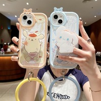 Sanrios Kuromi 3D Bow-knot Little Monster Case For Xiaomi Redmi A1 12C 9C 10C 9A 9T Note 9 9S 10 11 12 Pro K30 4G 5G Soft Cover