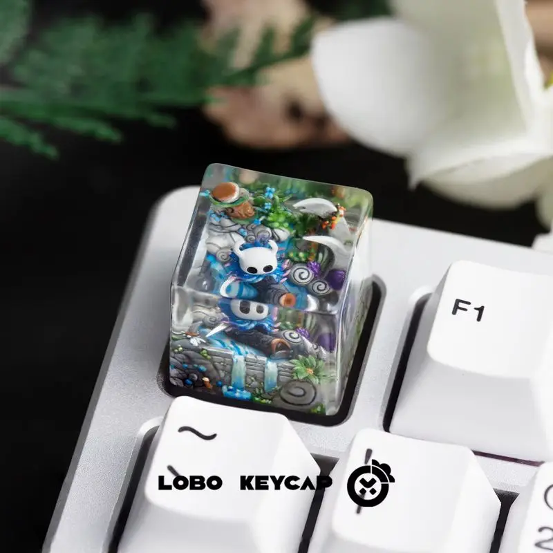 

Anime Hollow Knight Custom Resin ESC Translucent Mechanical Keyboard Keycap Creative Personalized Game Peripheral Gamer Gifts