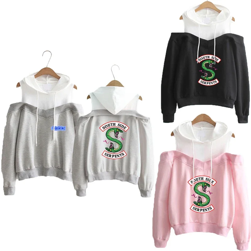 South Side Serpents Riverdale Hoodies Sweatshirts Women Clothes Streetwear Casual Riverdale SouthSide Pullover Hooded Tops 2019