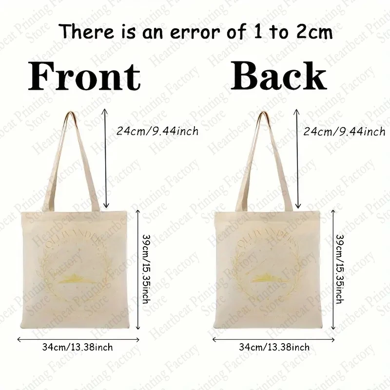 Ollivanders Wand Shop Wizard Book Shop Pattern Tote Bag borse a tracolla in tela per le donne quotidiane da viaggio borsa per la spesa pieghevole