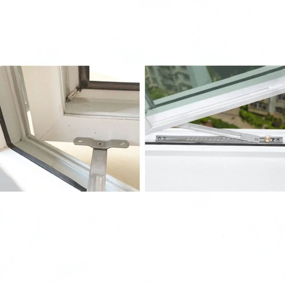 Window Stopper Stainless Steel Casement Stay Restrictor Adjustable Support Rod For Home Improvement Secure Locking Hardware