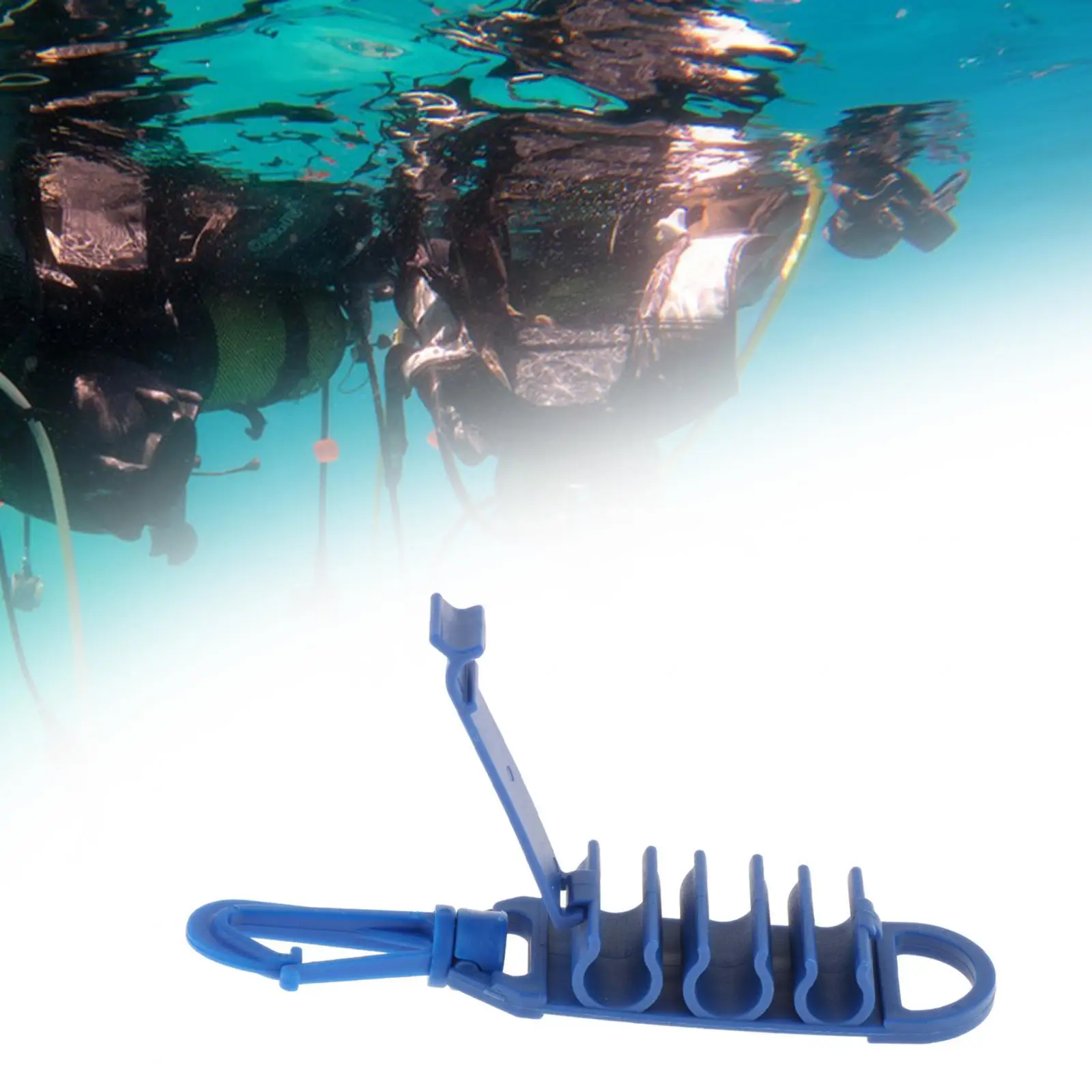 Triple BCD Dive Hose Holder Scuba Diving Hose Holder Clip for Scuba Diving