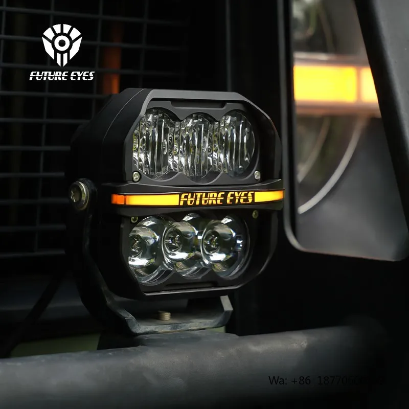 FUTURE EYES Car Aux Lamp C6 CNC Aluminium Off Road Spot Driving External Fog LED Light