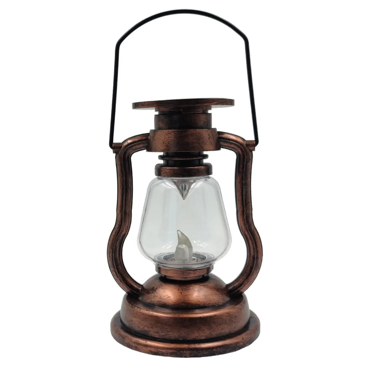 Explosive solar retro kerosene lamp led lantern outdoor portable charging camping lamp camping lamp