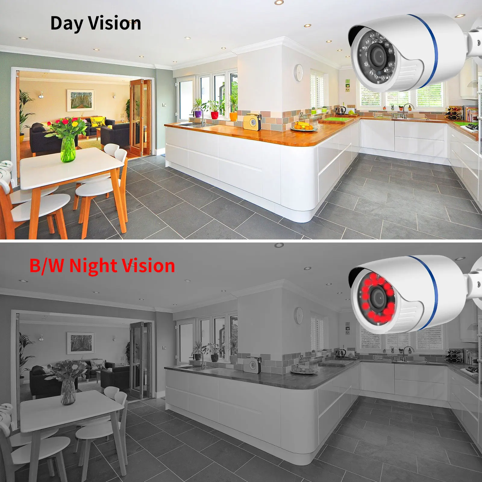 AZISHN 2MP 5MP AHD Camera 2.8mm/3.6mm/6mm/8mm Lens Optional Outdoor AI Motion Detection CCTV Wired Surveillance Security Camera