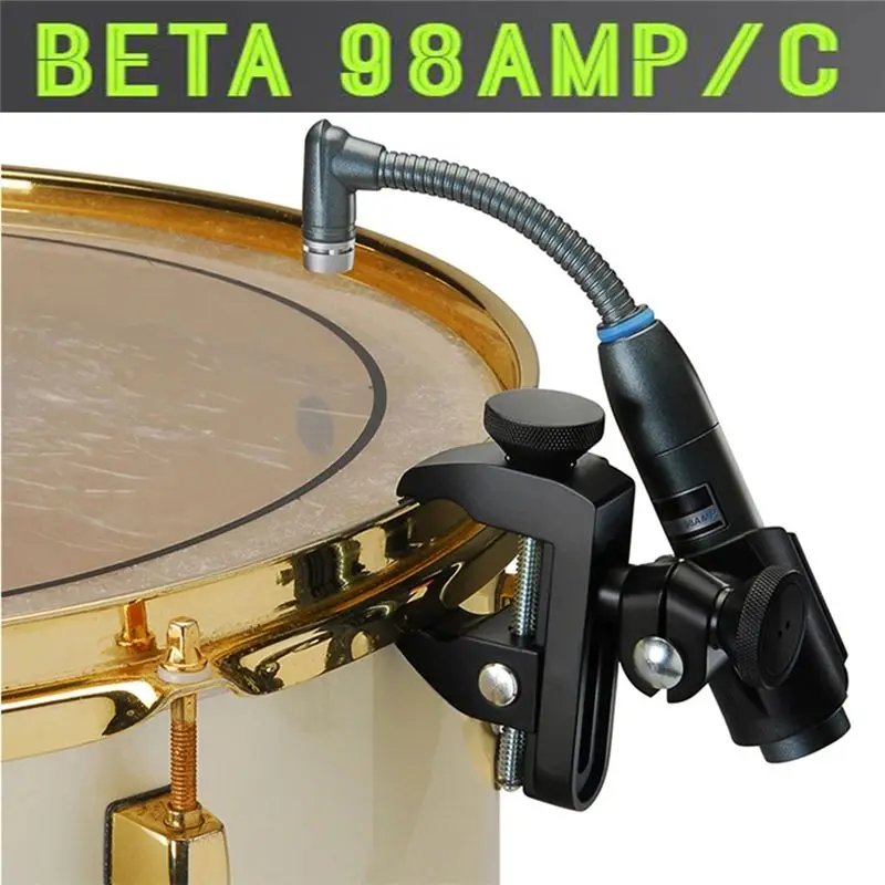 BETA98AMP Instrument Microphone 98amp Cardioid Condenser Instrument Percussion Drum Microphone for Toms Snare Drum-TCES