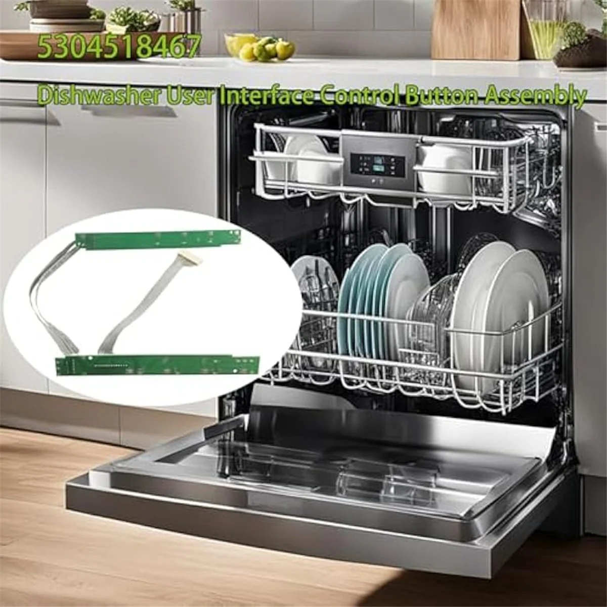 AA98 Dishwasher User Interface Control Button Assembly,Dishwasher Switch Assembly,for 5304518467