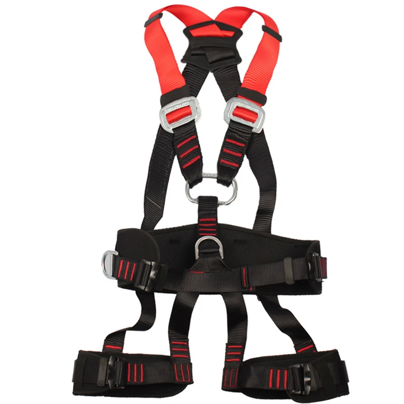 Rock climbing Harness Aerial work Zipline Rope passage Five-point mountaineering Safety Full body Thickened outdoor survival gea