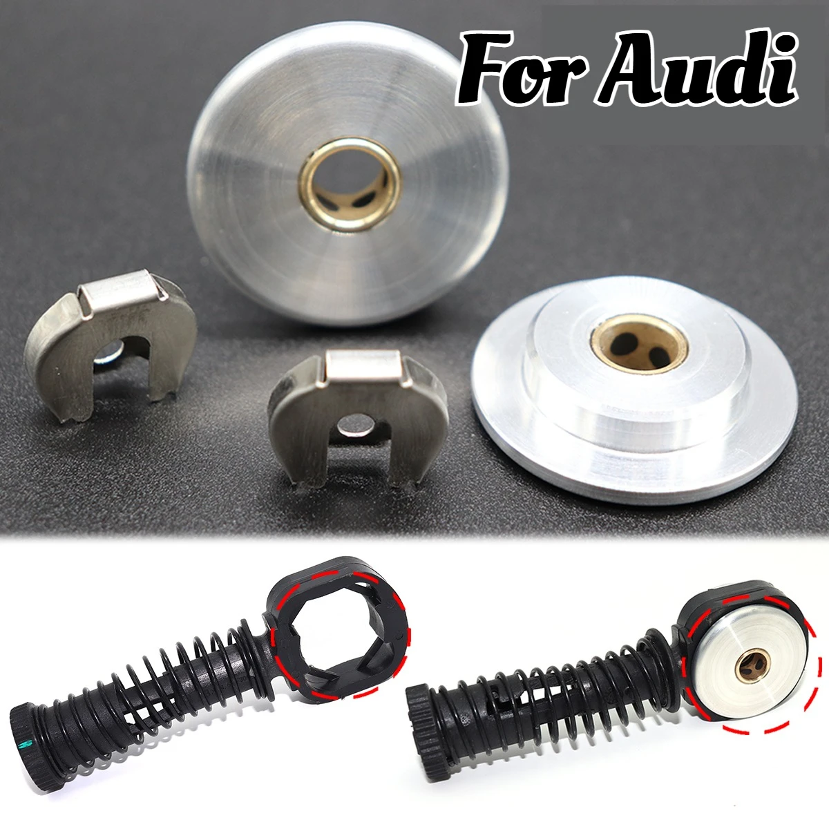 

8MM/10MM Aluminum Alloy Upgrade Manual Gear Shift Cable End Rod Linkage W/ Lock Washer Repair For Audi A1 8X A3 8L 8P TT 8N 8J