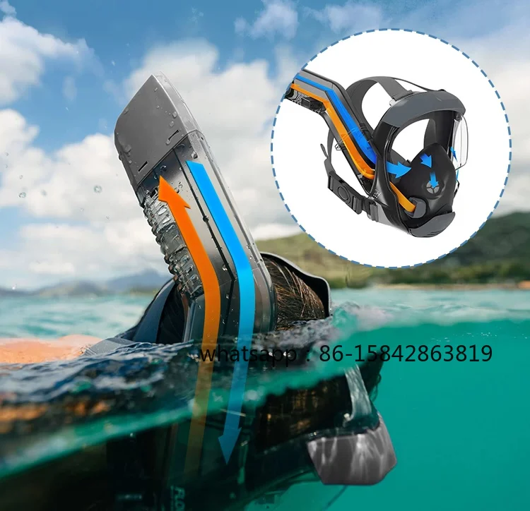 Snorkeling Mask, Diving Goggles, Adult, Anti-fog, Dry Snorkel, Professional Swimming Equipment