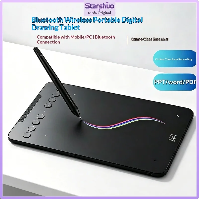 Mengyi 12 Inch Bluetooth Drawing Tablet Portable Graphic Pad For Digital Painting Online Class Live Stream Phone Laptop PC