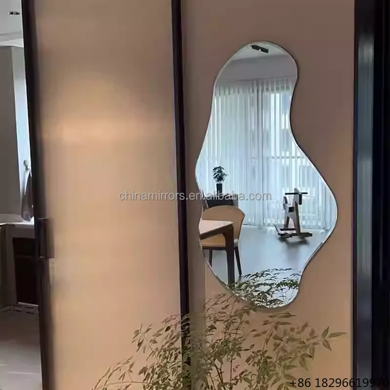 New Design Irregular Full Length Big Decorative Mirror Stand & Wall Mounted for Living Room Bedroom Home Hotel