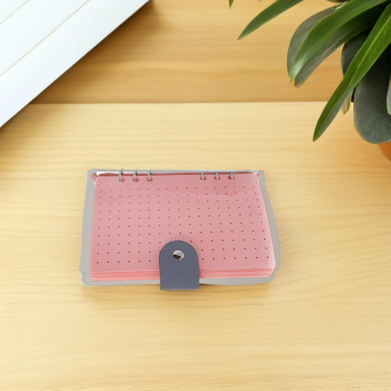 

Brooch Storage Book Pins Board Pink Chemical Fiber Felt Enamel Trading