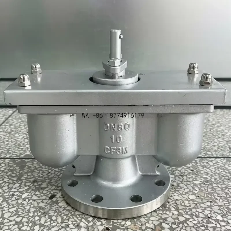 wmwmnu HR-QB2-16 Double Orifice Automatic Air Valve Stainless Steel 304 316 Flanged Quick Exhaust Vent Valve for Water Works