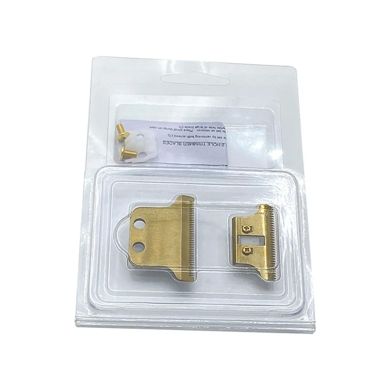 A86I-2-Hole Clipper T-blade Cutter Pengganti Pisau Pemangkas Rambut untuk WAHL 8081 8171 Emas