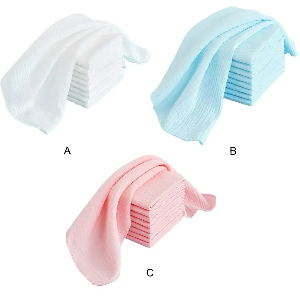 Babywindel aus 100 % Baumwolle zum Wechseln von Neugeborenen, 5–10 Stück, Baby-Mullwindeln, 43 x 45 cm, waschbar, wiederverwendbar, doppellagig, weiche Babyhandtücher – Detail 15
