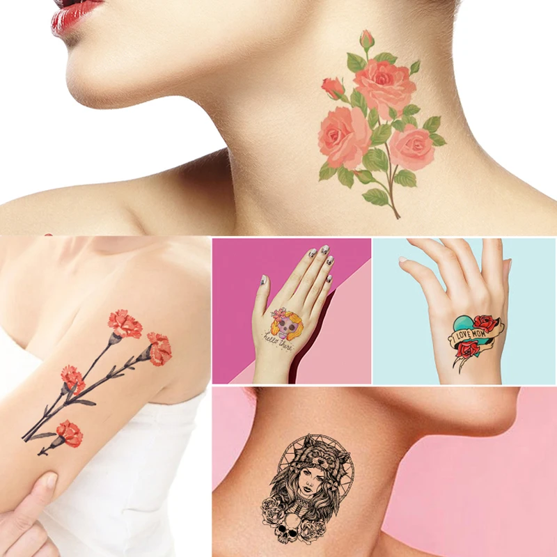 A4 Art Tattoos Paper DIY Waterproof Temporary Tattoo Skin Inkjet Washable Paper Laser Printing Printers For Tatoo Women Children