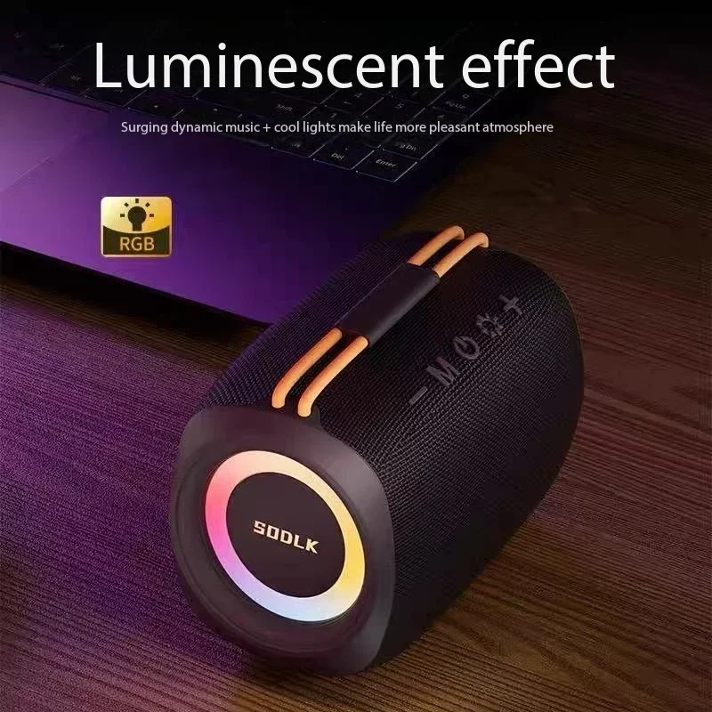 SODLK TX11 مكبرات صوت بخاصية البلوتوث ستيريو صغير محيطي مضخم صوت صغير محمول سطح المكتب المنزلي اللاسلكي HIFI صندوق الصوت باس قوي