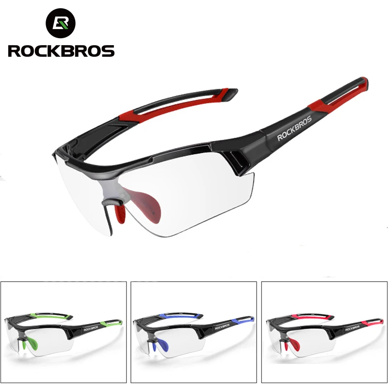 ROCKBROS fotochromowe okulary rowerowe rowerowe okulary przeciwsłoneczne do uprawiania sportów na świeżym powietrzu okulary przebarwienia MTB Road gogle rowerowe okulary rowerowe