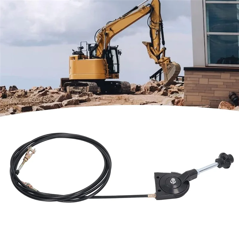 A36T-Universal Throttle Cable Excavator Motor Control Cable Manual Throttle Cable Equipment Accessories 3.5 Meters Industrial