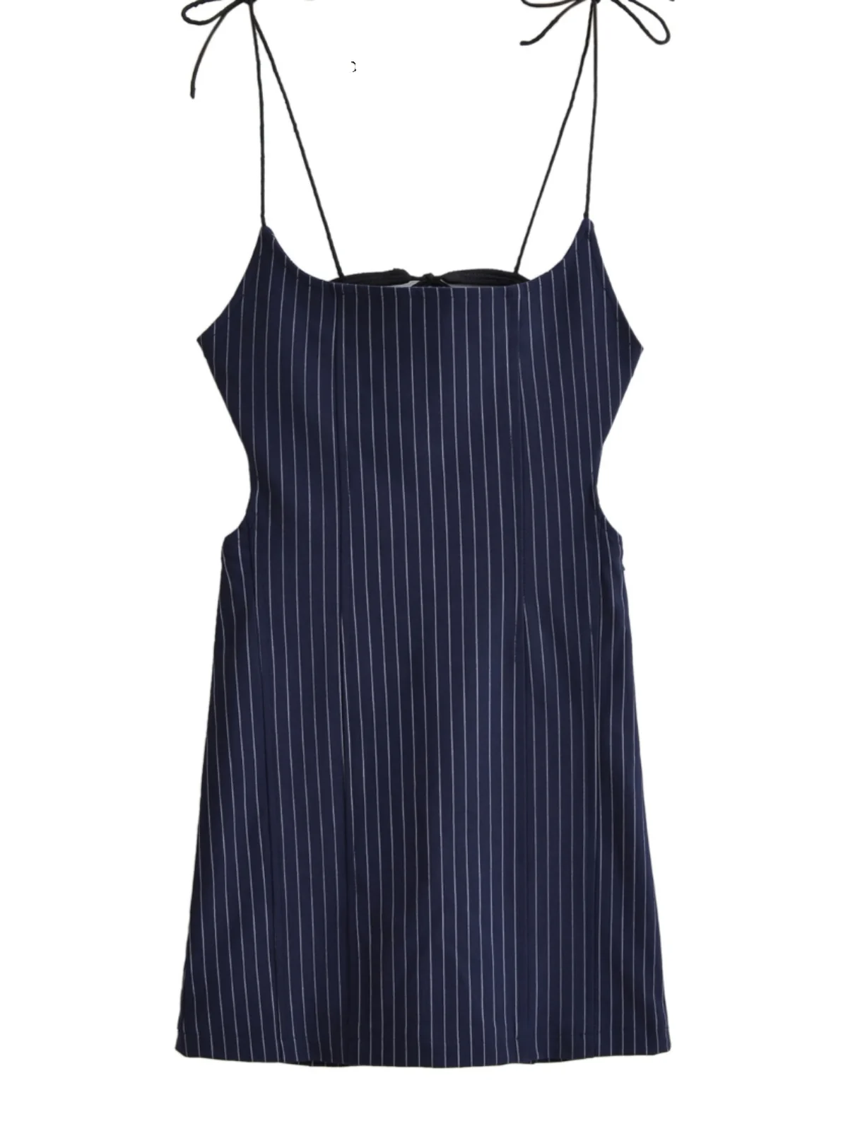 

Сексуальное полосатое платье, женская утягивающая юбка трапециевидной формы с высокой талией и завязками на талии