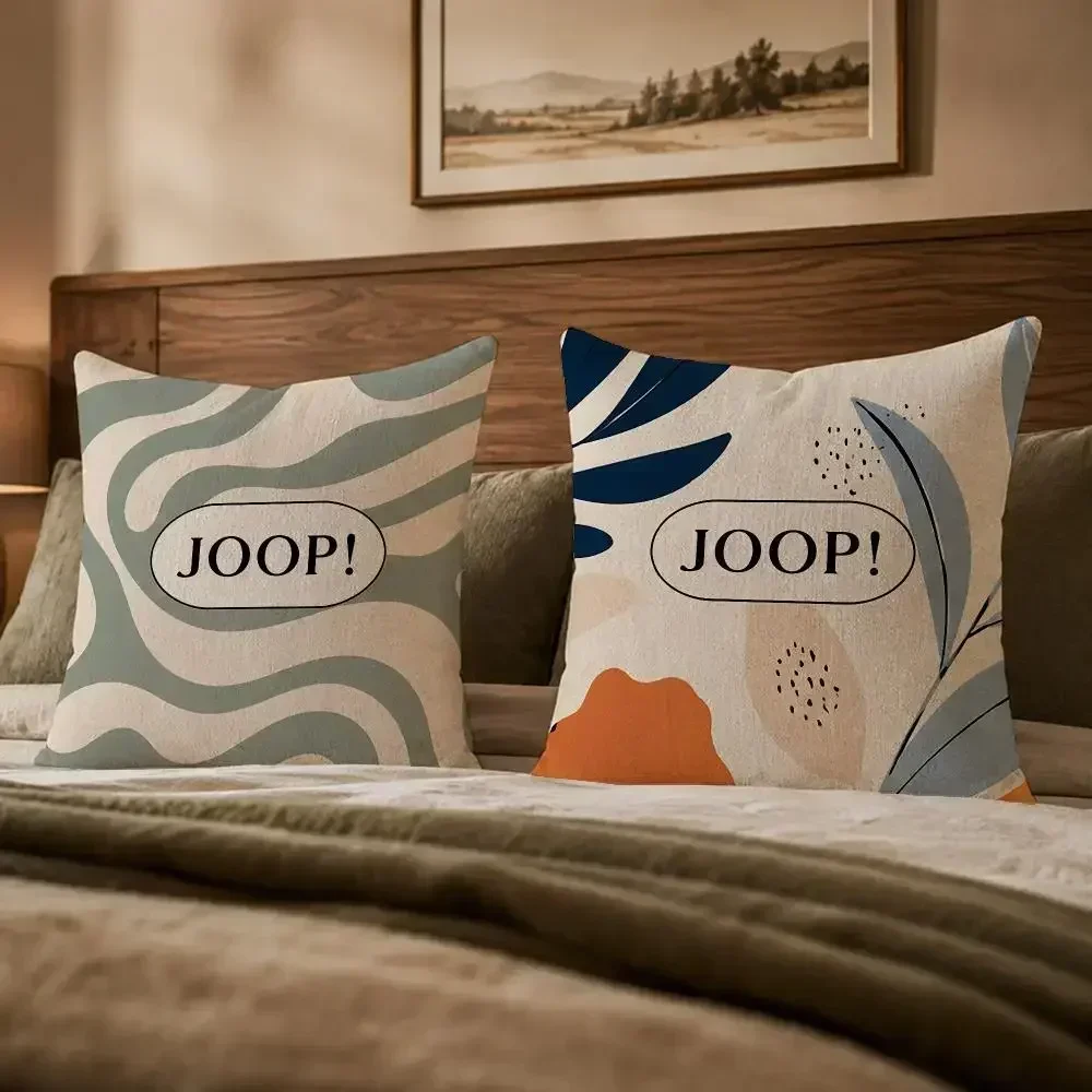 Famous Brand J-JoopS Cushion Cover Ultra Soft Throw Pillow Cover Skin Friendly for Sofa Bed Home Decor Gift