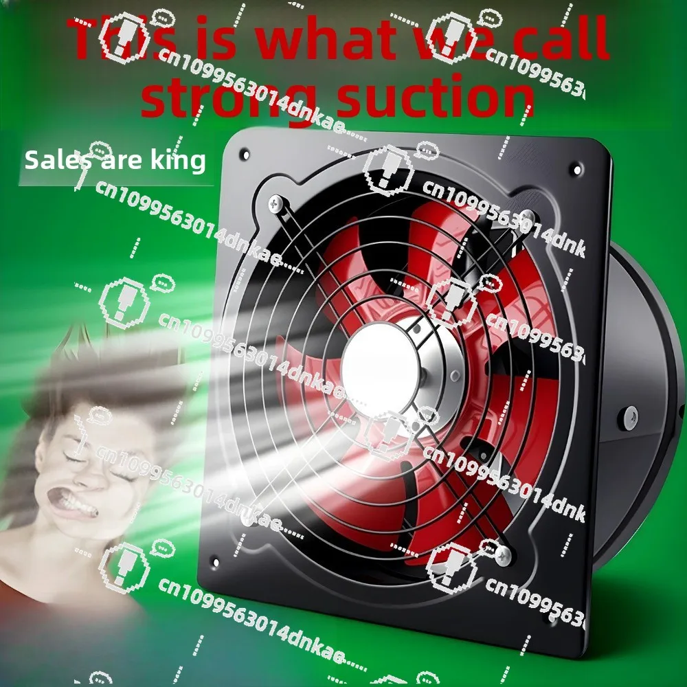 Exhaust Fan Ventilation Fan Kitchen Household High-power Range Hood Powerful Exhaust Large Suction Industry