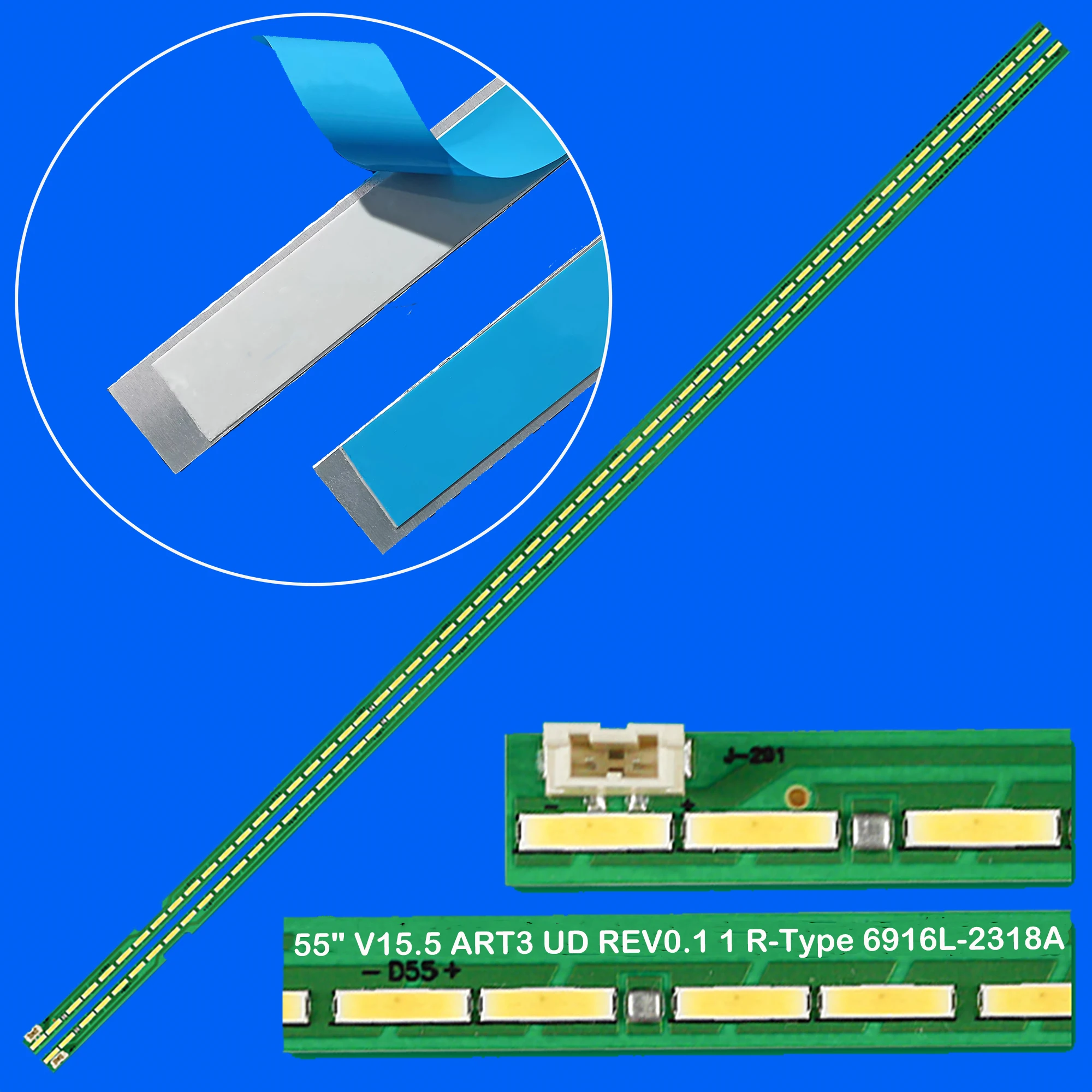 

10 комплектов светодиодной ленты для подсветки 55uh6030 55UF7767 55UH625V 55UH615V 55uf680v 55UF770V 55SM8600PLA 6922L-0159A 55UH6250 55UH620V