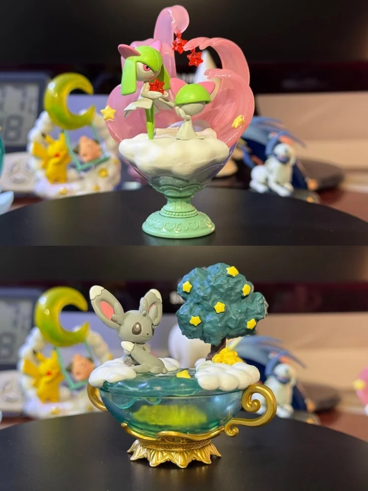 Genuine Pokemon Figures Romantic Collectione Sylveon Primarina Sprigatito Alolan Vulpix Galarian Ponyta Action Model Toys Gifts