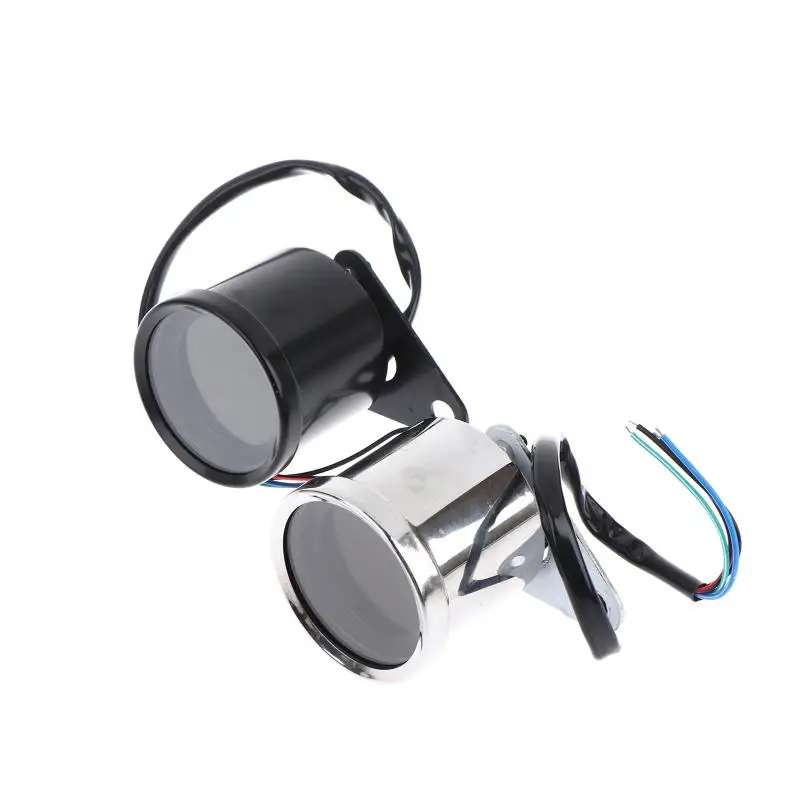 العالمي للدراجات النارية متر LED عداد السرعة الرقمي عداد المسافات مقياس الوقود للدراجات النارية سكوتر تعديل متر 9.9*8*10 سنتيمتر #3