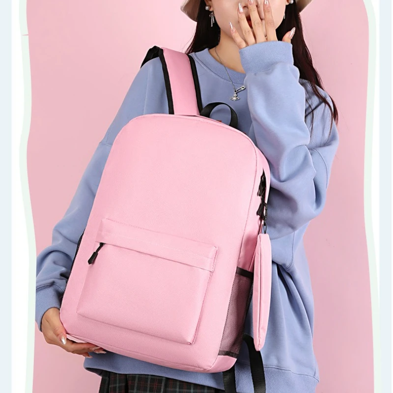 

Дорогой школьный рюкзак Ins, корейская версия, мужской новый простой школьный рюкзак для школьников средней школы, рюкзак из трех частей с героями мультфильмов