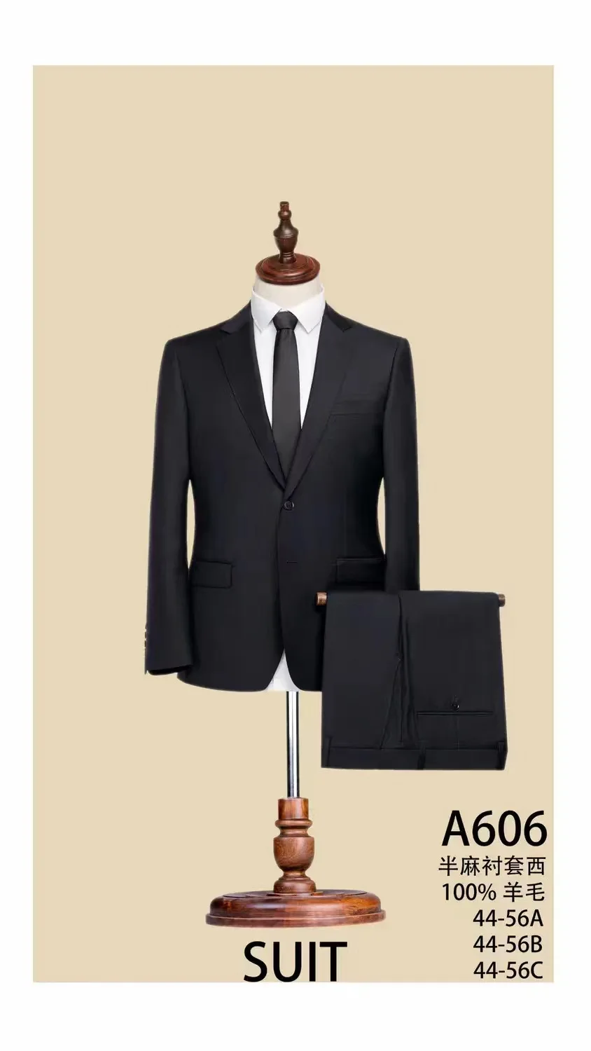 

M11084 Men's high-end single-breasted two-button business suit Korean style