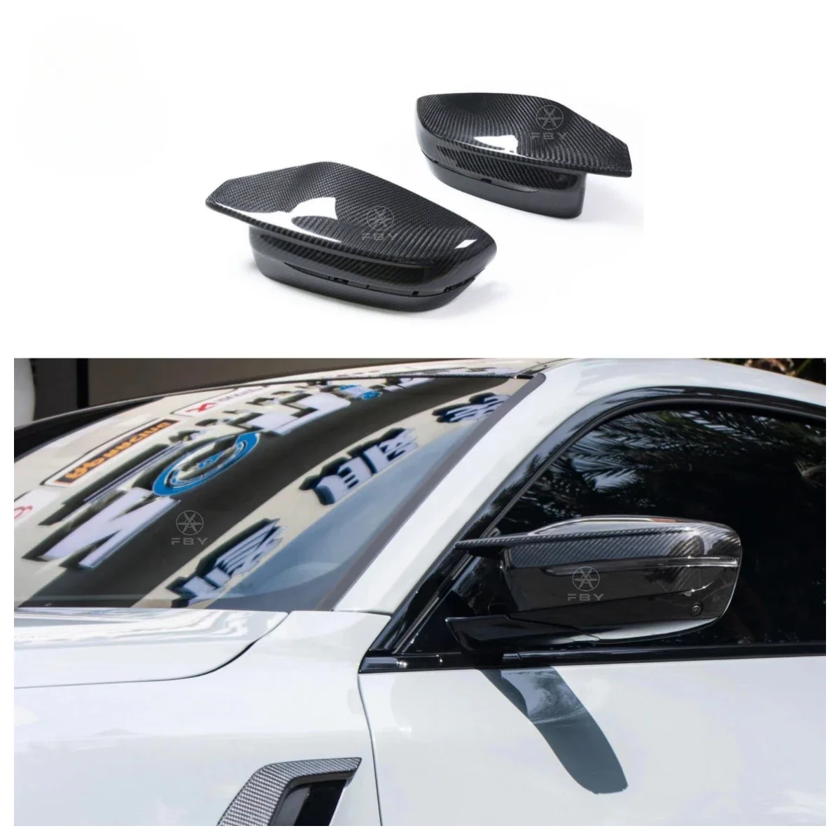 Hot High Quality Dry Carbon Fiber Mirror Cover For  G8x M2 M3 M4 2020+ Dry Carbon Mirror Cover