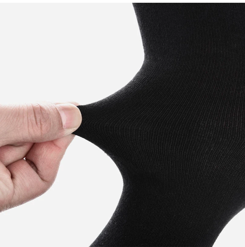 6Pairs New High Quality Men Socks Cotton Breathable Black White Business Spring Summer for Male sock Plus Size EU42-48