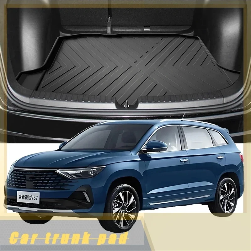 Car Auto Rear Boot Cargo Liner Tray Trunk Mat Carpet for Volkswagen Jetta VS7 2020- Cushion Pad Carpet Pad Anti-dirty Anti-water