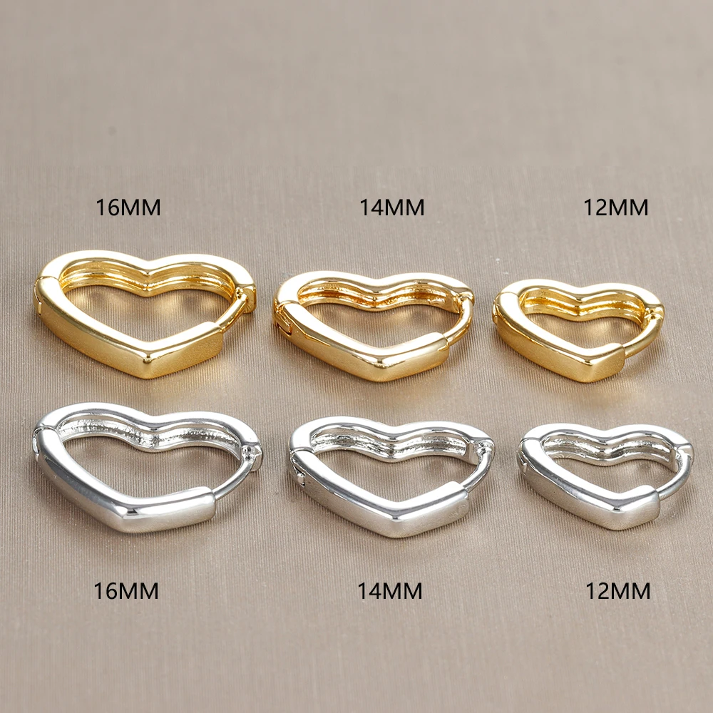 3PCS/Set Fashion Hollow Heart-shaped Piercing Earrings For Women Simple Stainless Steel Huggie Hoop Earrings Minimalism Jewelry