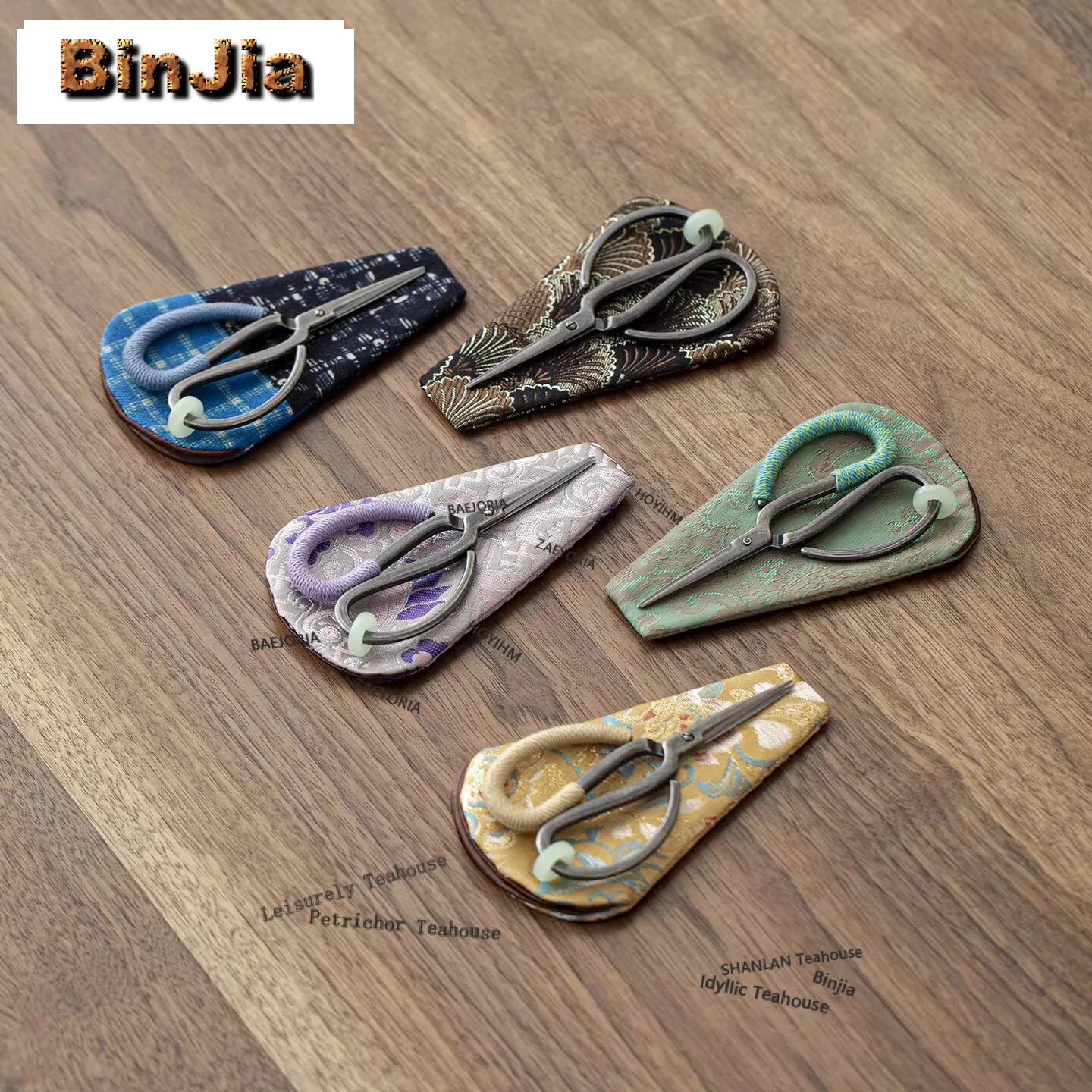 Handmade Iron Art Stainless Steel Small Tea Bags Scissors Embroidery Cutting Sewing Tailor Shears Needlework Craft Cafes Gift