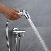 Toilet Bidet Sprayer With Hose Kit Bathroom Bath Clean Stainless Steel Environmentally For Pet Baths