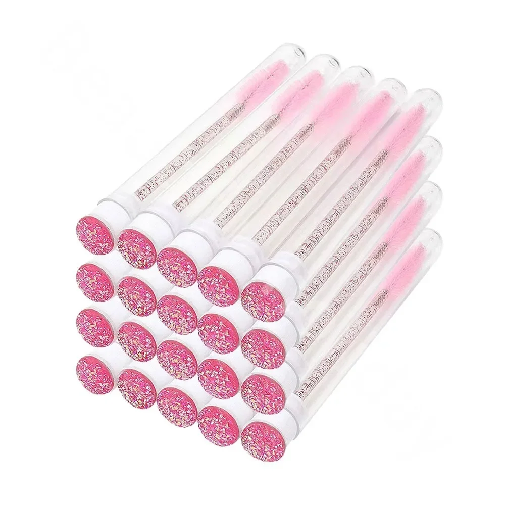 20Pcs/Lot Dust-Proof Eyelash Brush Tube Empty Reusable Lash Mascara Wand Case Replaceable Makeup Applicators Container Wholesale