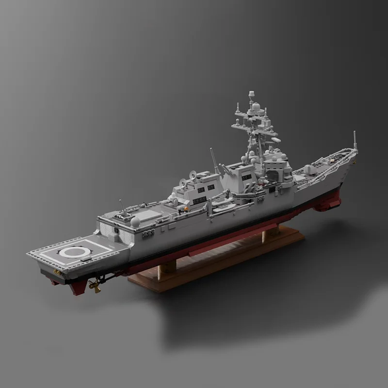 2810 قطعة MOC Arleigh Burke فئة المدمرة الخالق نموذج اللبنات الإبداعية هدايا عيد الميلاد فكرة التعليم لعبة الطوب الاطفال