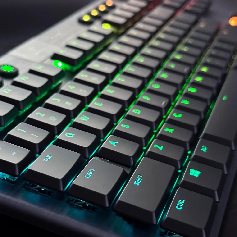 Wireless Gaming Mechanical Keyboard Keycaps Compatible with Logitech G913TKL G915 G813 G815 RGB Transparent Keyboard