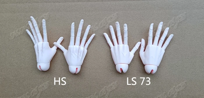 BJD jointed hands veins for 1/3 male Dolls (60cm - 80 cm) HeHeBJD