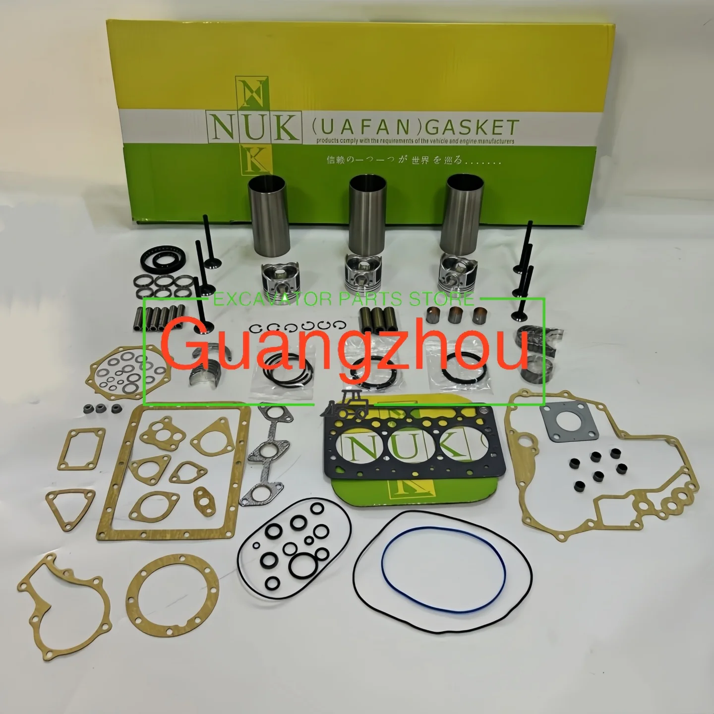 

Overhaul Rebuild Kit for Kubota Engine D662 Tractor A13 A30 B1410 GB13 Mower G1800 with Standard Bearings