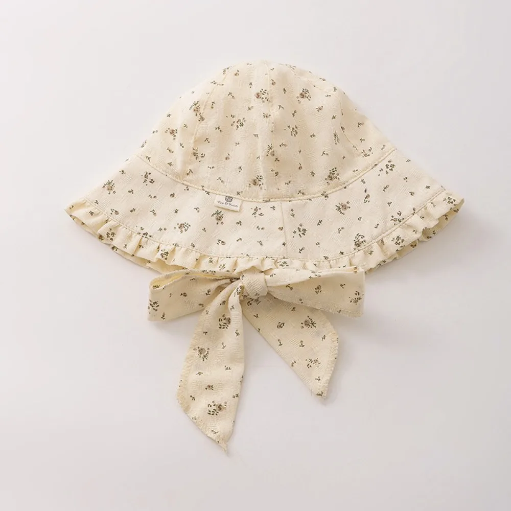 

Sunshade Hat Korean Style Baby Hat Comfortable Breathable Summer Kid Sun Cap Soft Windproof Rope Baby Bucket Hat Girls