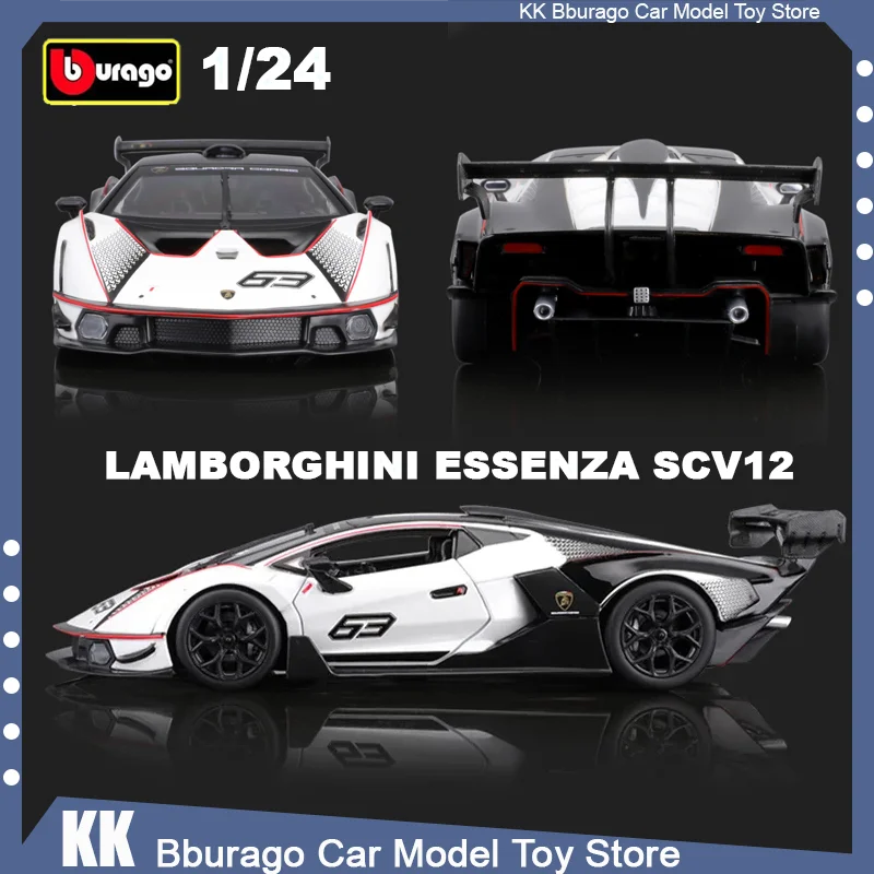 

Bburago 1:24 Lamborghini Essenza Scv12 Sports Car Edition Alloy Luxury Vehicle Car Diecast Model Toys Collection Birthday Gift