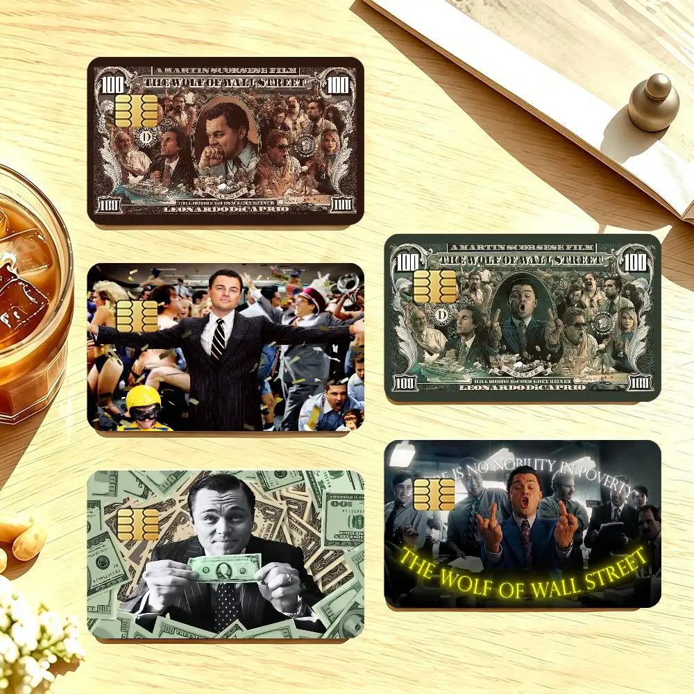 Movie The W-Wolf Of Wall S-Street K Credit Card Skin Stickers For Bank Card Bus Metro Cards Waterproof Anti-Scratch Gift 4PCS