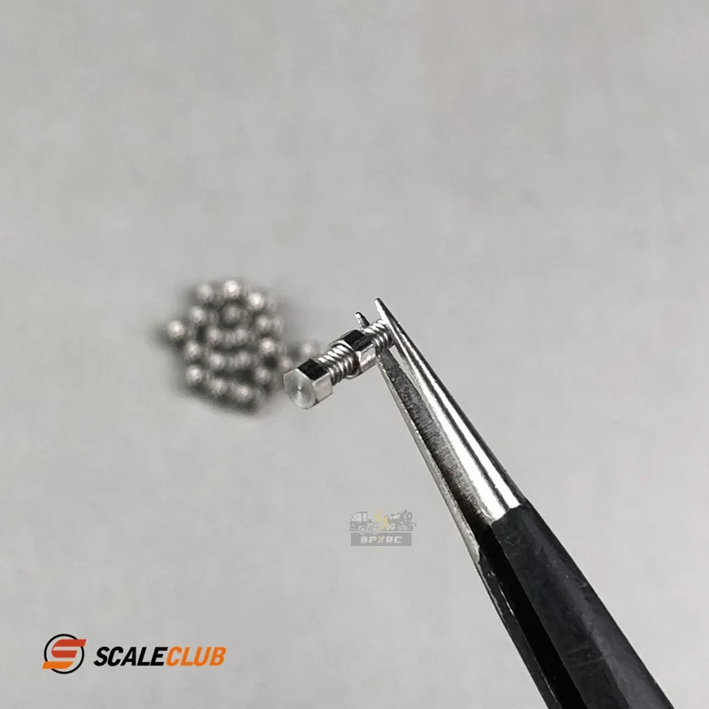 Scaleclub Model  Custom 1.6mm Nut Screw External Hexagon (2.0mm)  For Tamiya  Scania 770S MAN Benz Volvo RC Trailer Tipper Parts