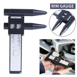 Wheel Rim Bolt Pattern Sliding PCD Measuring Tool 8 PCD Gauge Hub Tool Holes Lugs Measurement Pitch Ruler Y1A6