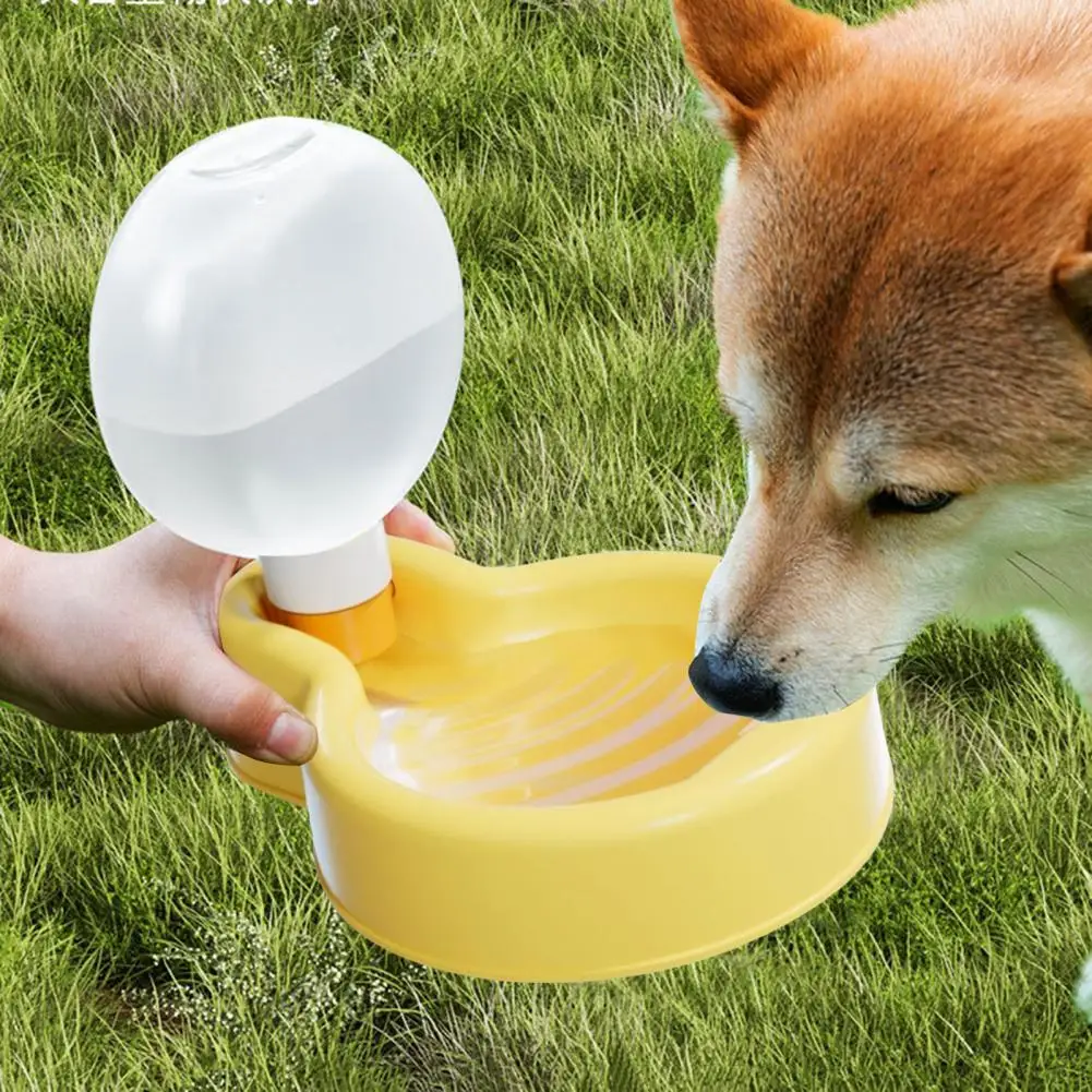 Dog Water Bottle Portable Pet Water Bottle with Bowl for Travel Hiking Camping Leak-proof Dog Water Feeder Dispenser for Outdoor