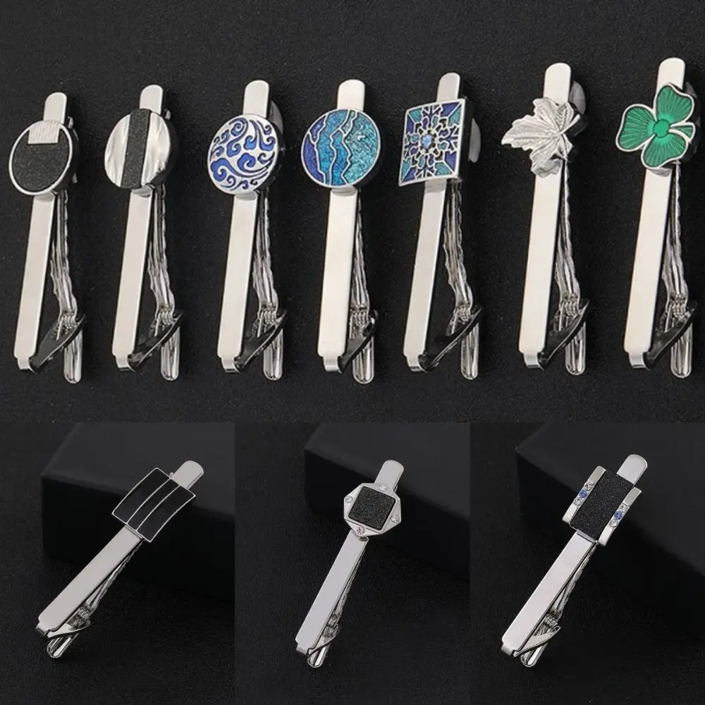 Formal Metal Tie Clips Fashion Creative Delicate Men Collar Clip Platycephaly Gentleman Clasp Clip Wedding